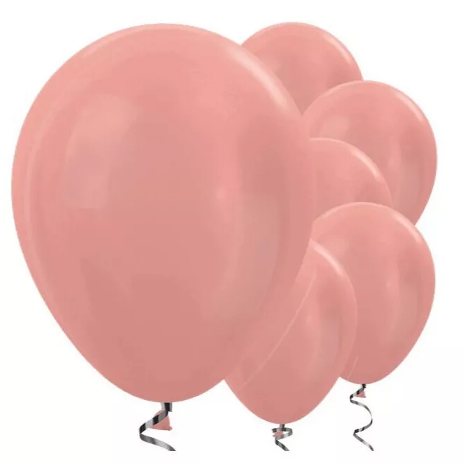 10 palloncini oro rosa Passion 28cm