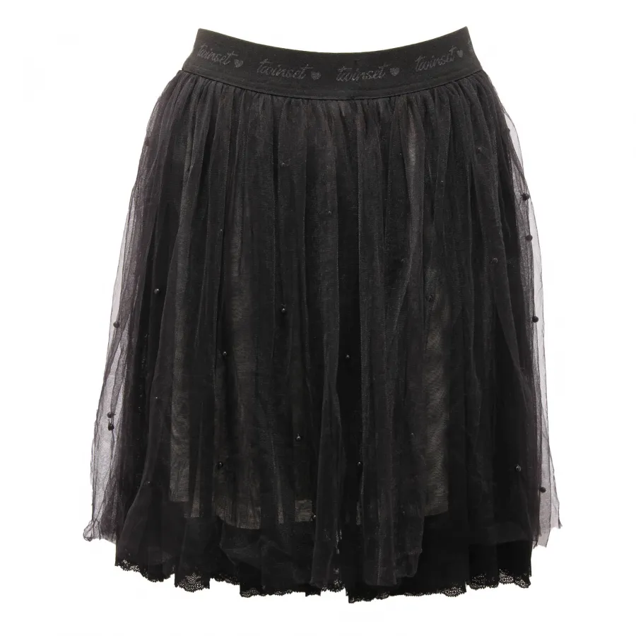 5559AN gonna bimba TWIN-SET girl kid skirt black