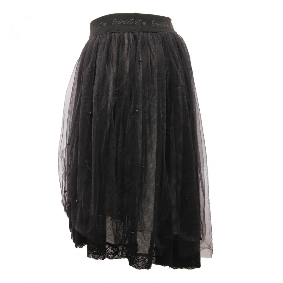 5559AN gonna bimba TWIN-SET girl kid skirt black
