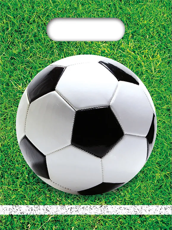 6 sacchetti regalo per la produzione di torba di calcio 16 x 23 cm