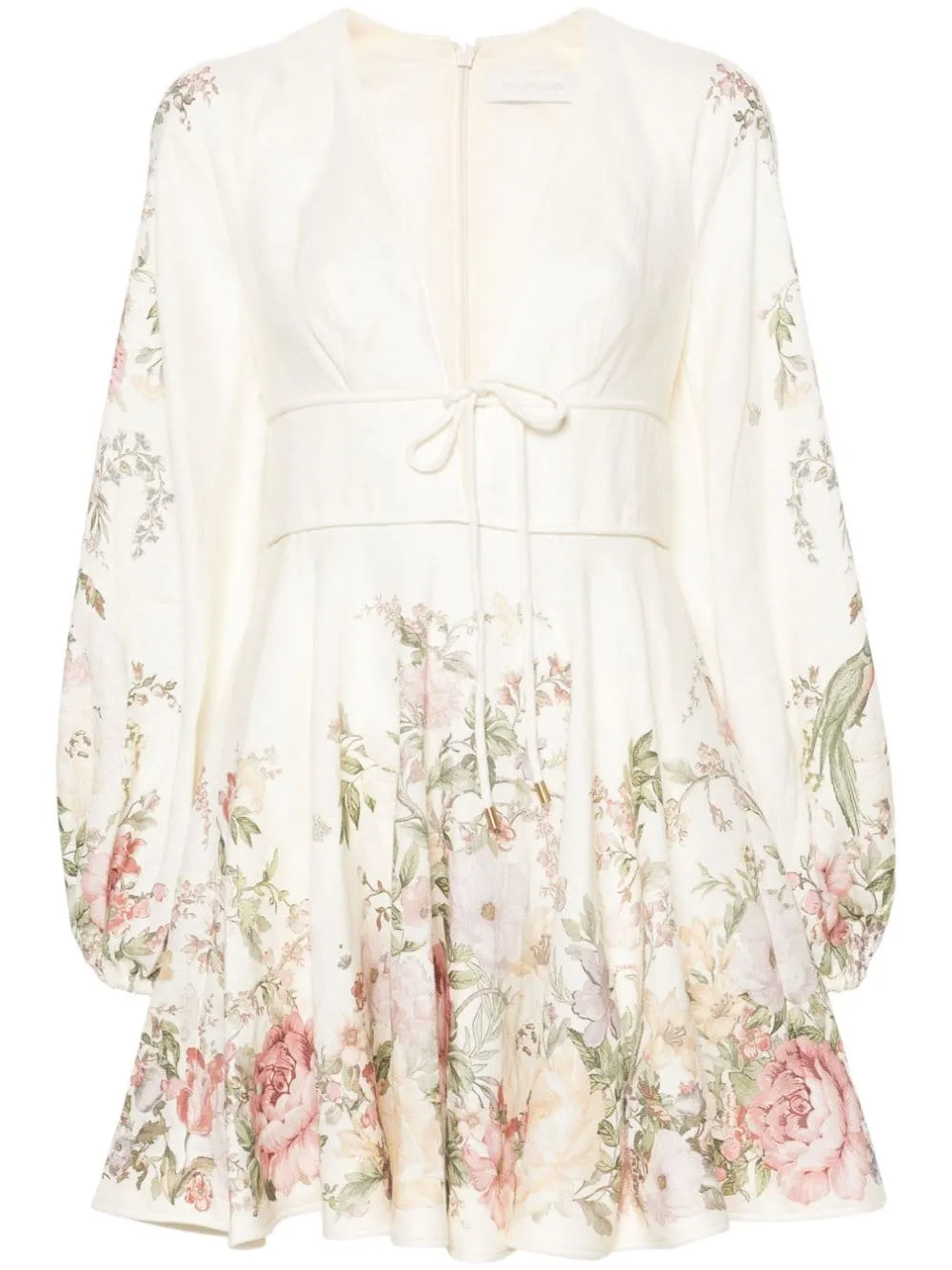 Abito corto Waverly in bianco Zimmermann - donna