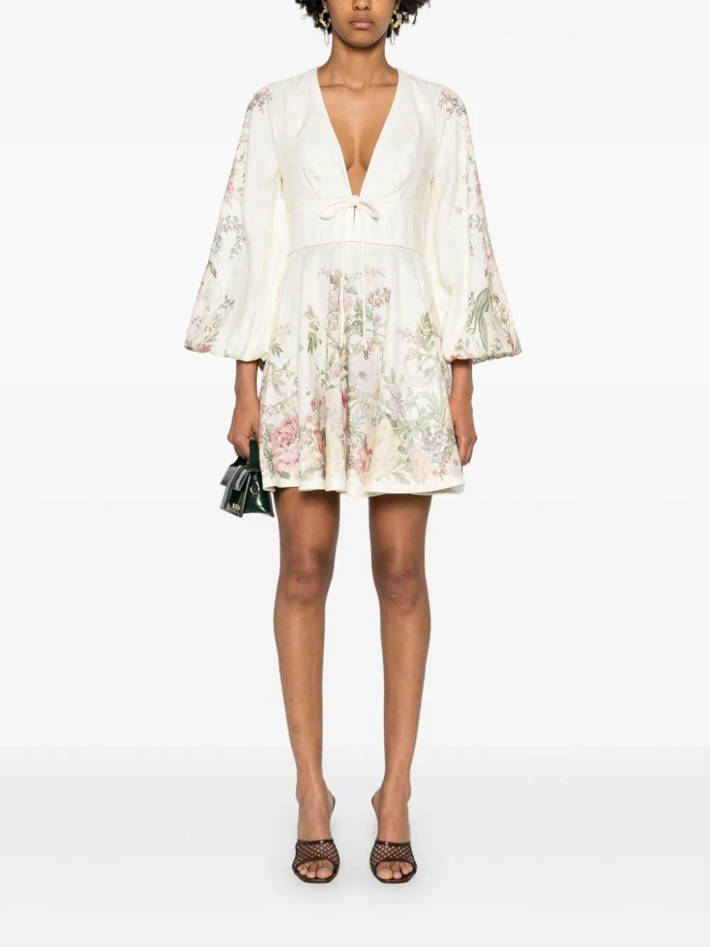 Abito corto Waverly in bianco Zimmermann - donna