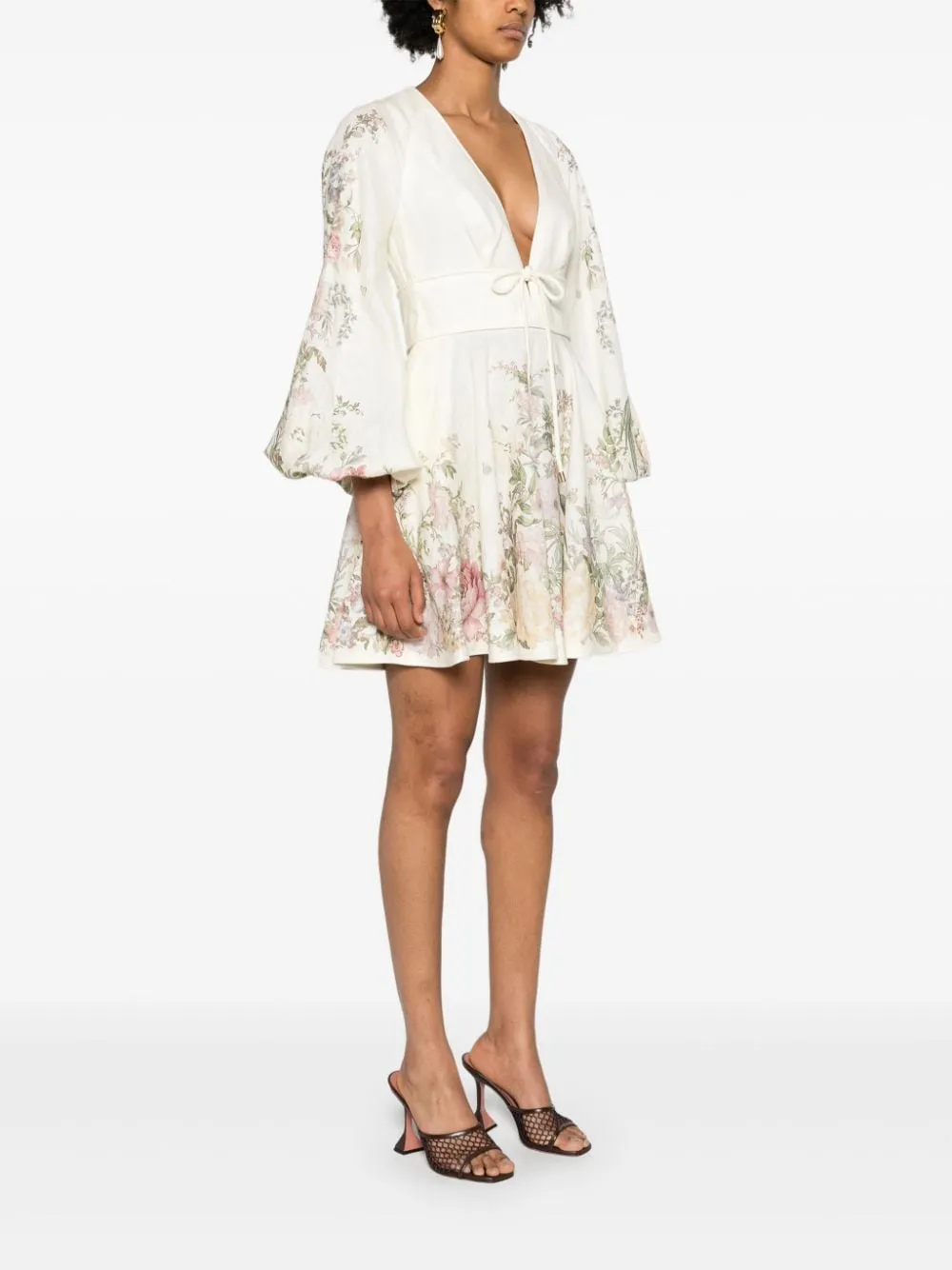 Abito corto Waverly in bianco Zimmermann - donna