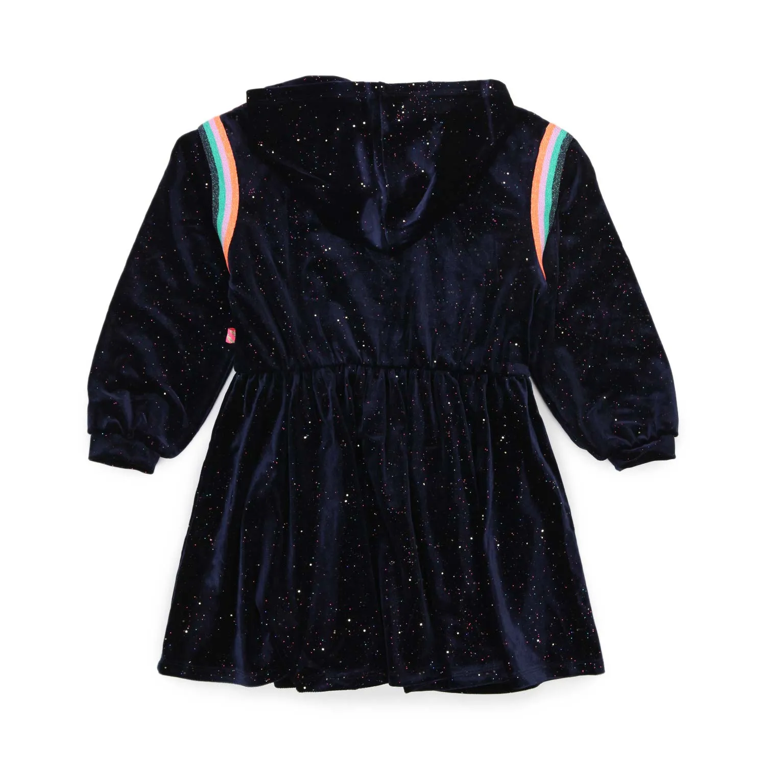 Abito Velluto Blu Scuro Glitter Bambina