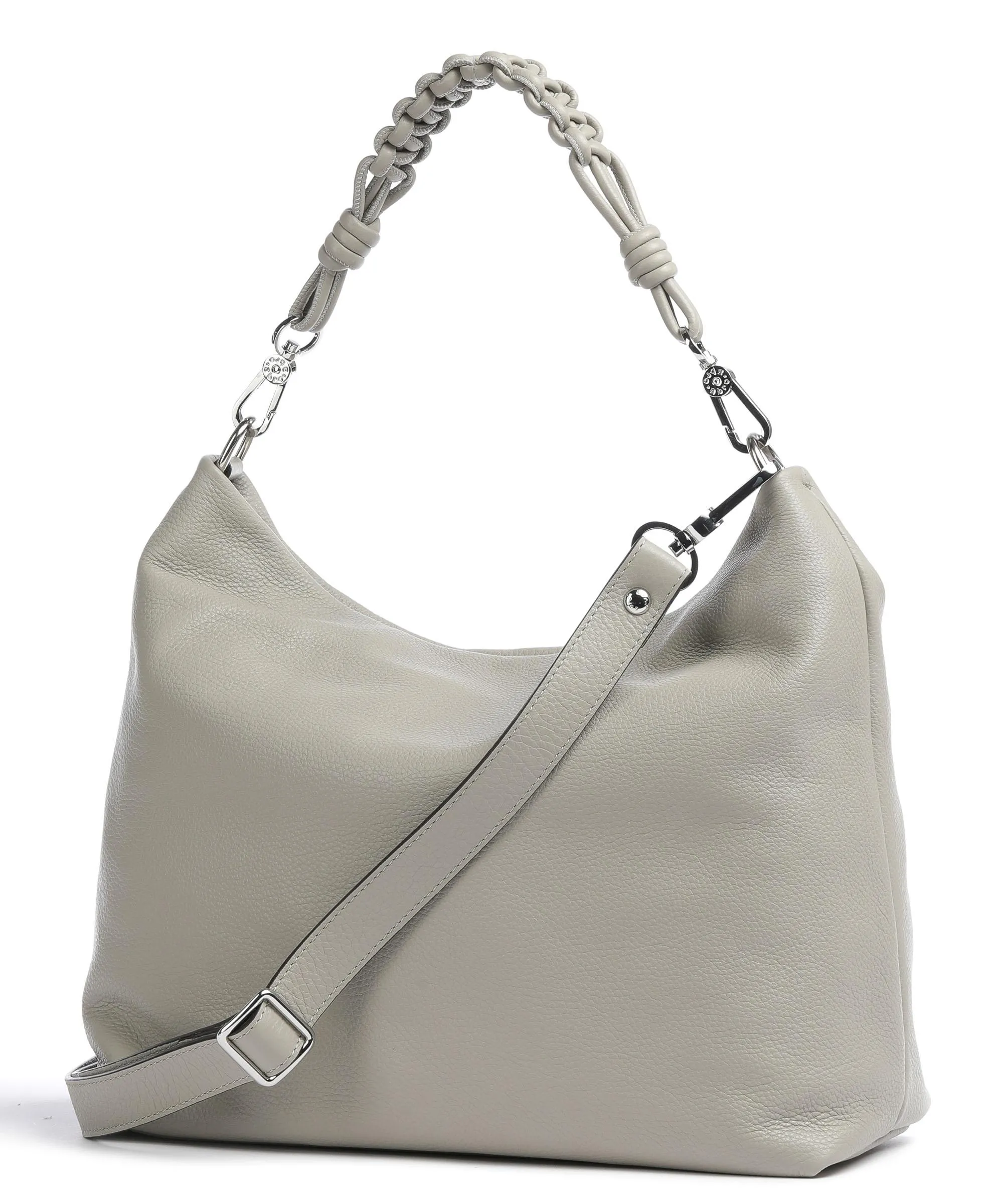  Abro Dalia Poppy Borsa hobo pelle di vacchetta grana pietra  