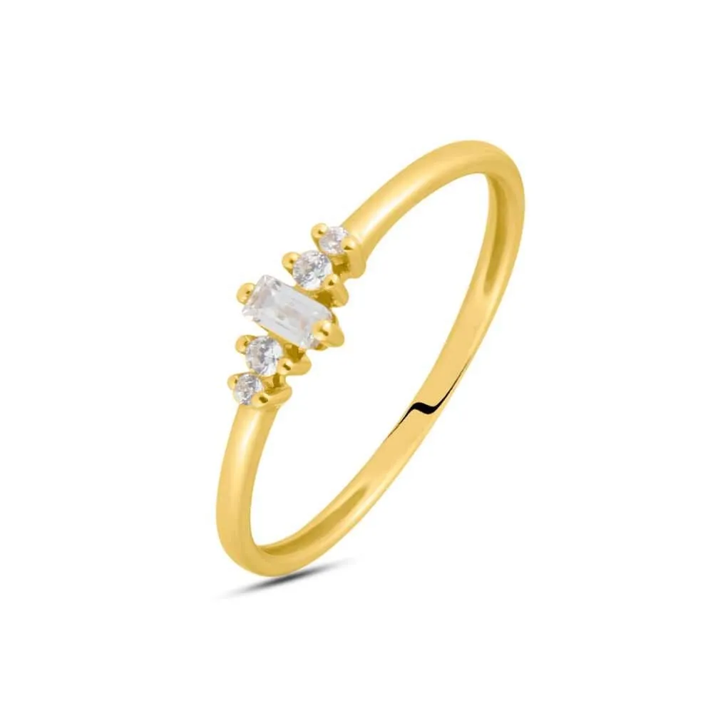 Anello Fantasia Claire Oro Giallo 375/1000 Cubic Zirconia Bianco 1419286