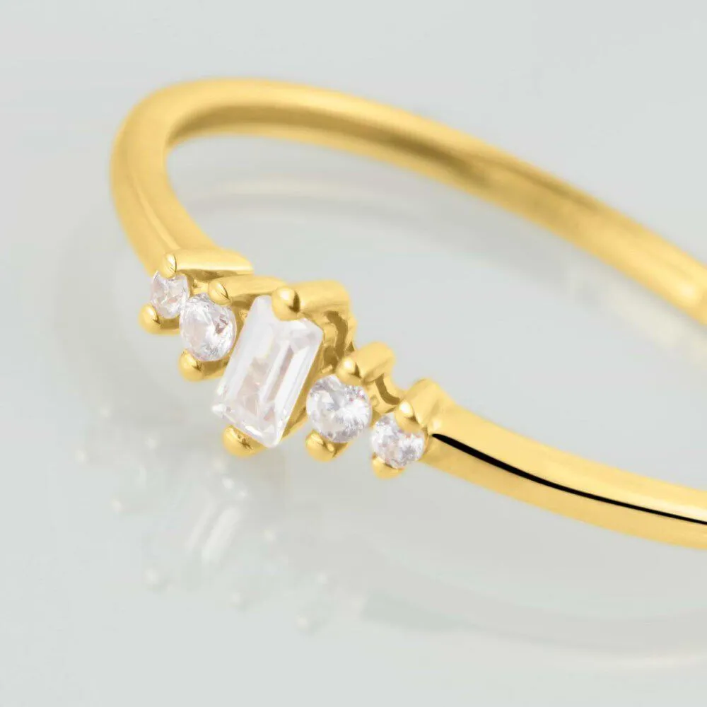 Anello Fantasia Claire Oro Giallo 375/1000 Cubic Zirconia Bianco 1419286