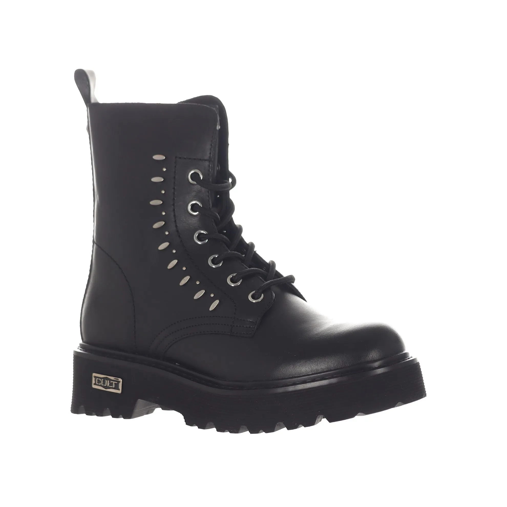 Anfibio slash 3906 in pelle con borchie