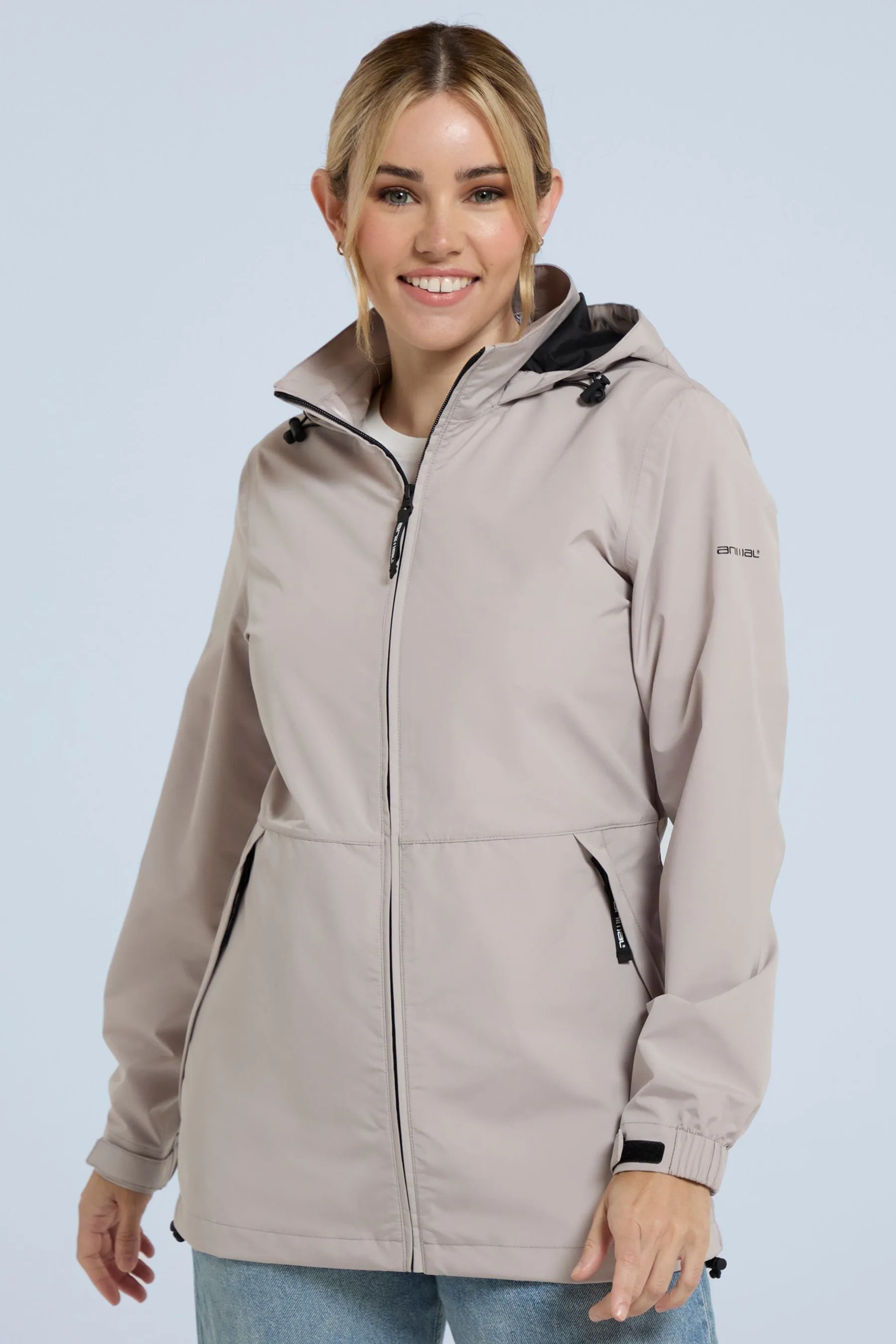 Animal - Pace - Donna Cream - Giacca impermeabile ripiegabile