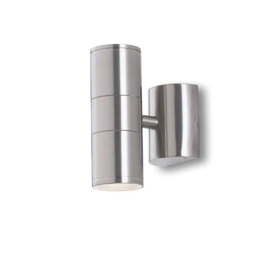 Applique Da Esterno Cilindro Acciaio Led GU10 Doppia Luce IP44 Jump Intec Light
