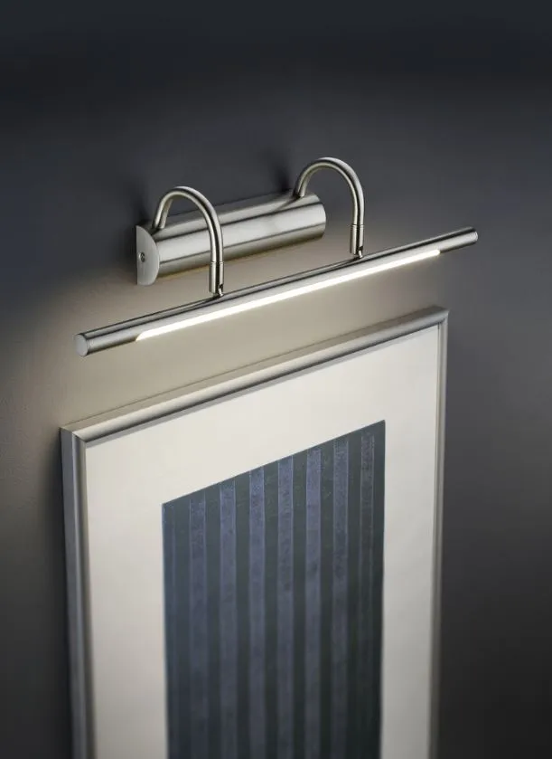 Applique Led da Quadro Orientabile Cuadro Nichel Trio Lighting