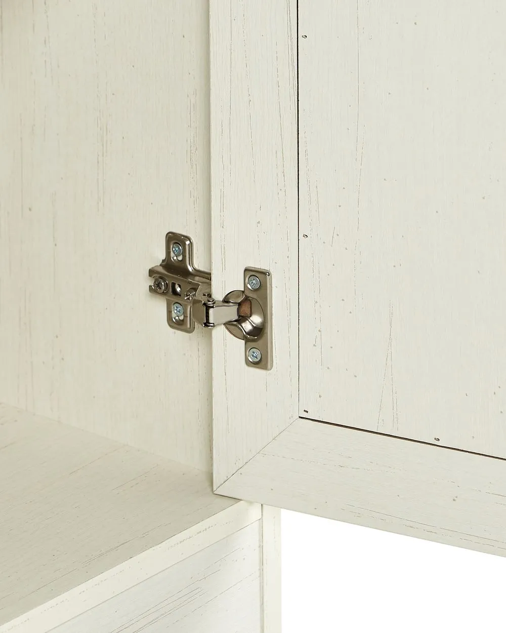 Armadio con ante in vetro KALBARRI 80 cm Marrone/ Bianco