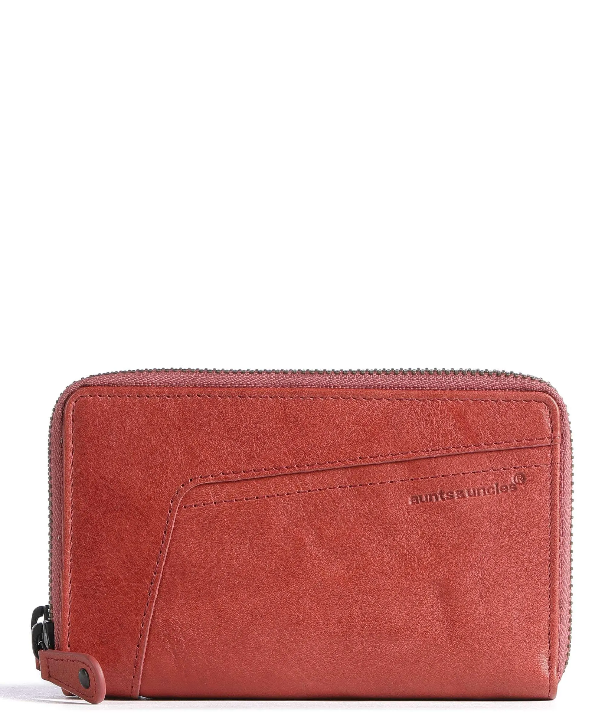  Aunts & Uncles Grandma's Luxury Club Betty RFID Portafoglio pelle di vacchetta grana rosso  