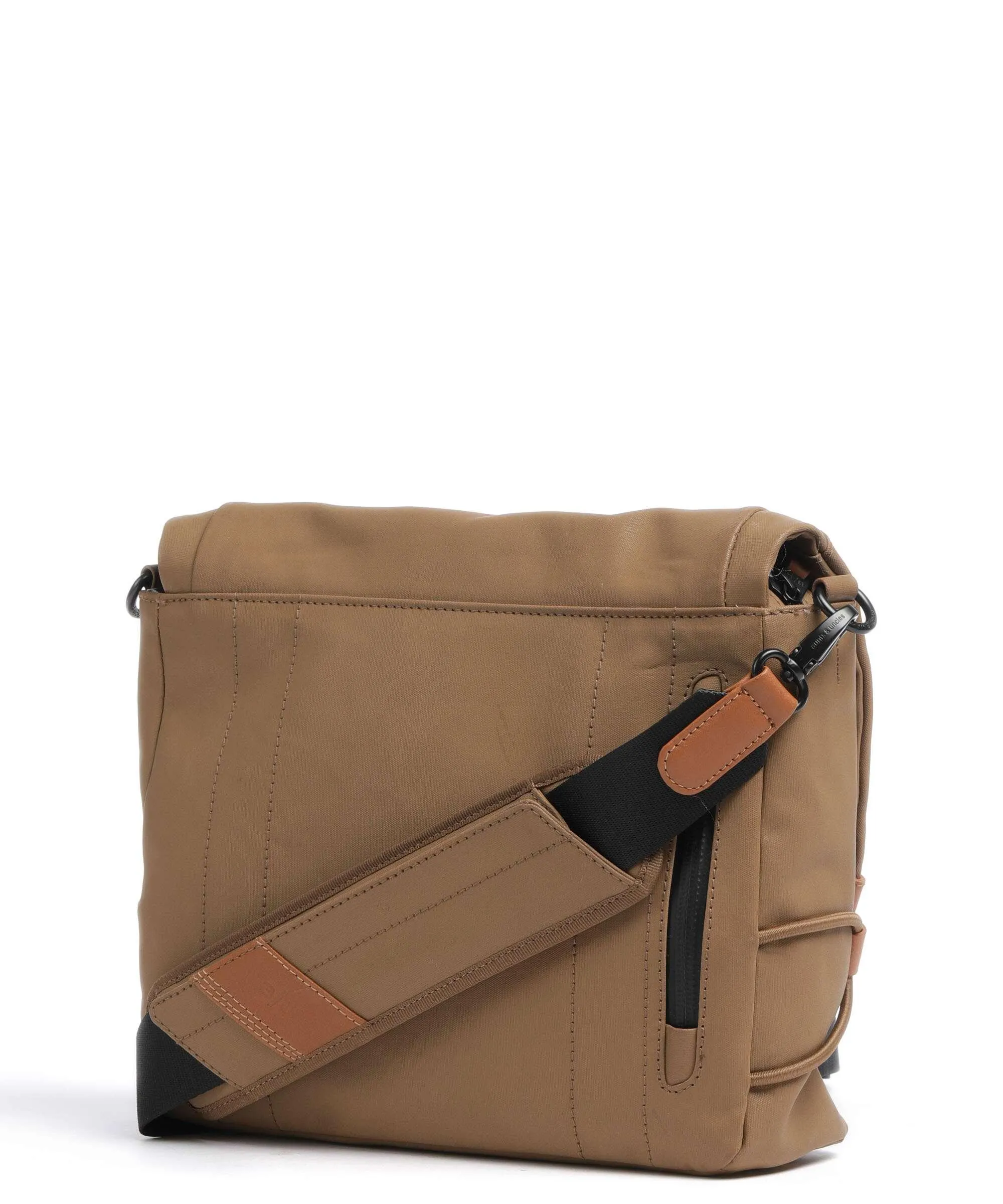  Aunts & Uncles Japan Sendai Borsa messenger cotone biologico marrone  