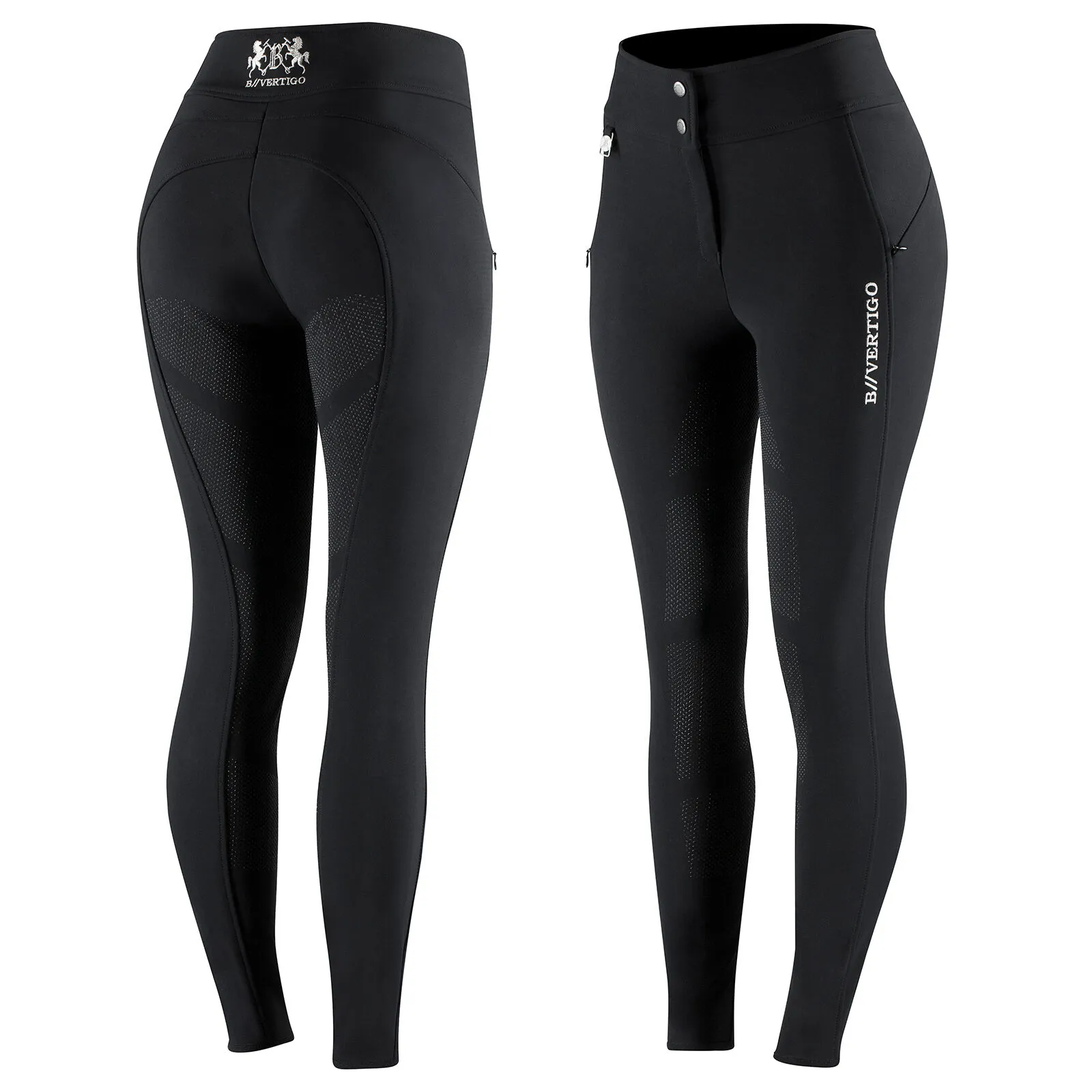 B Vertigo Justine Pantaloni Thermo da equitazione full seat in silicone da donna