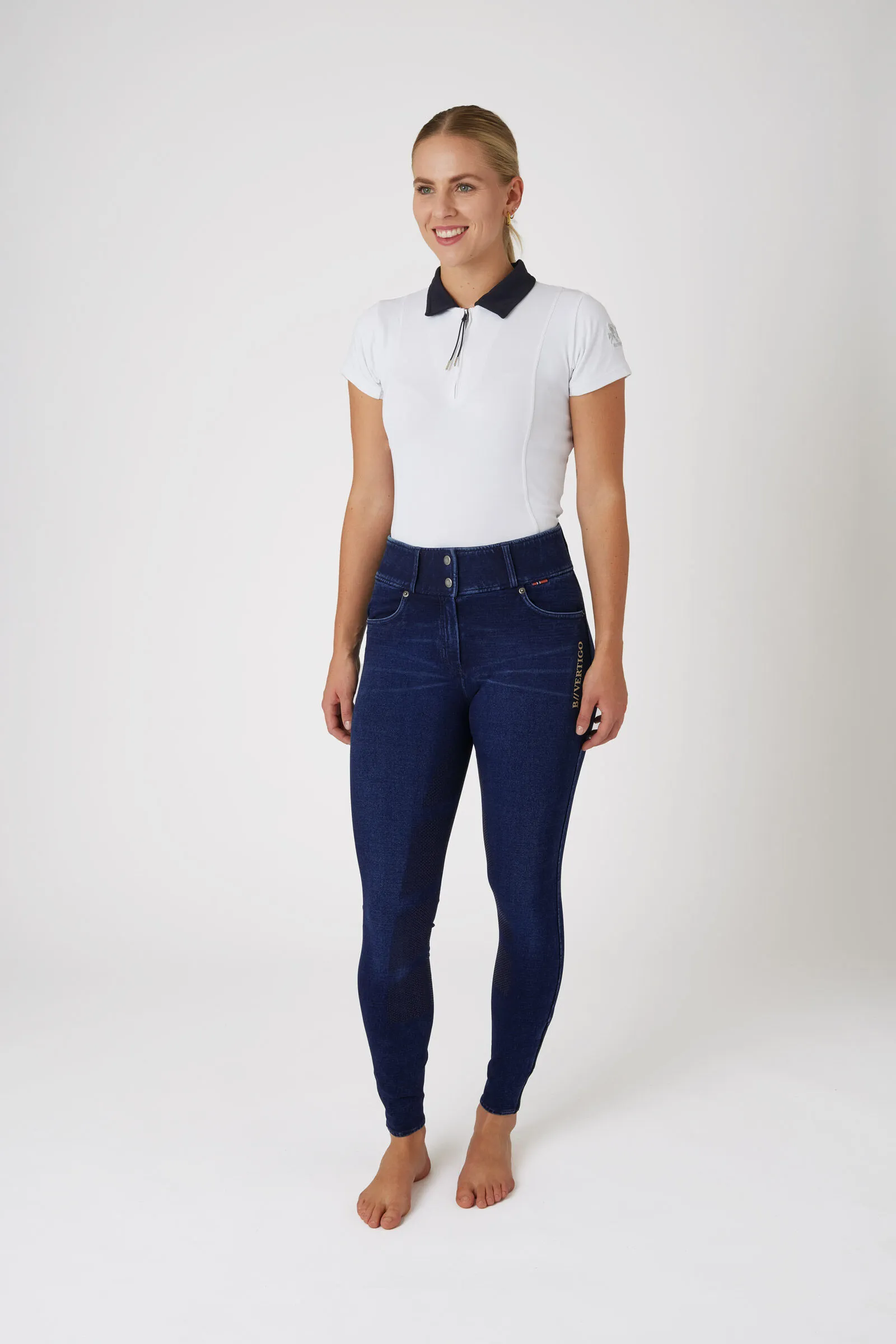 B Vertigo Morgana Pantaloni da equitazione in denim da donna