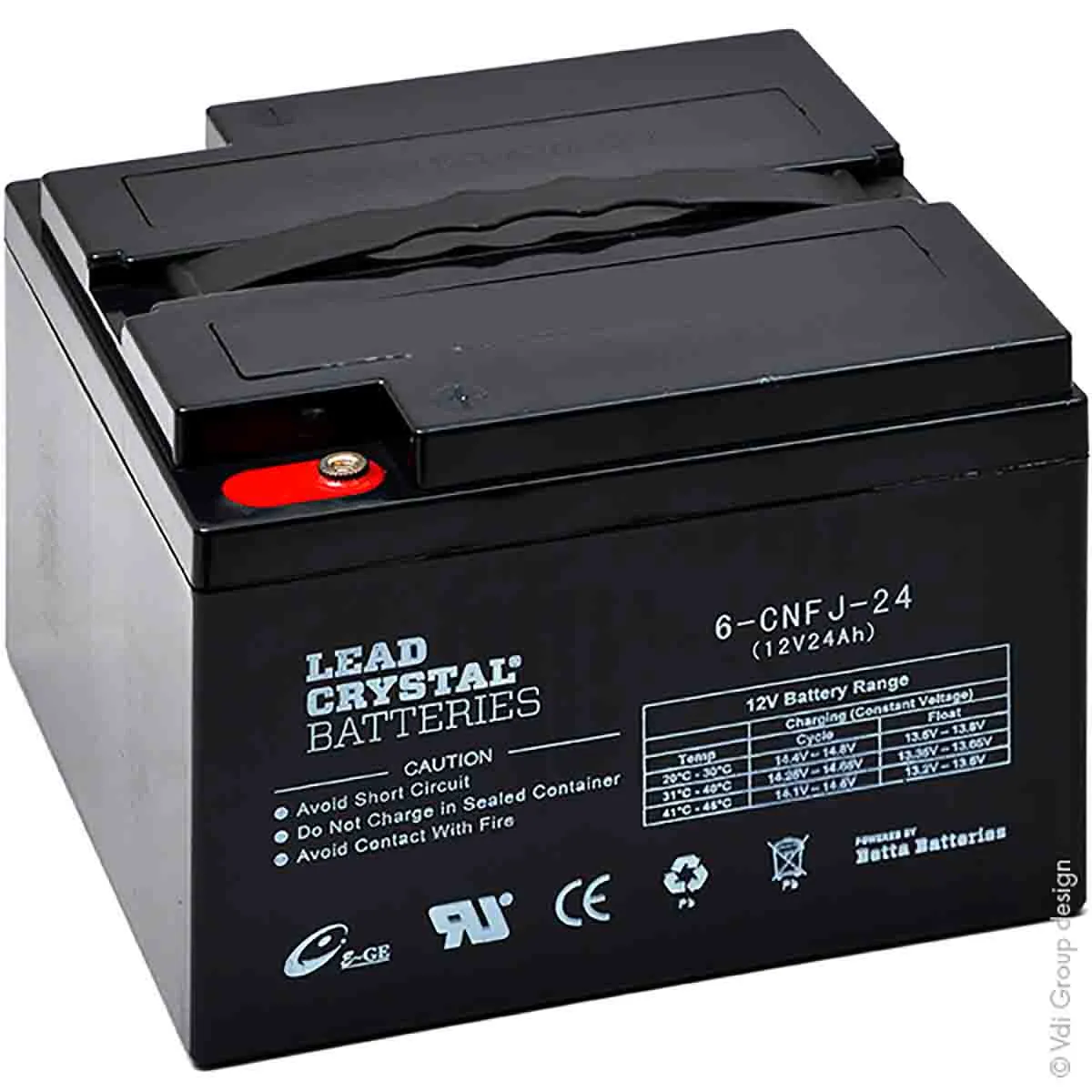 Batteria al piombo sigillata ENIX Energies, 12V, 24Ah, -40 → +70°C