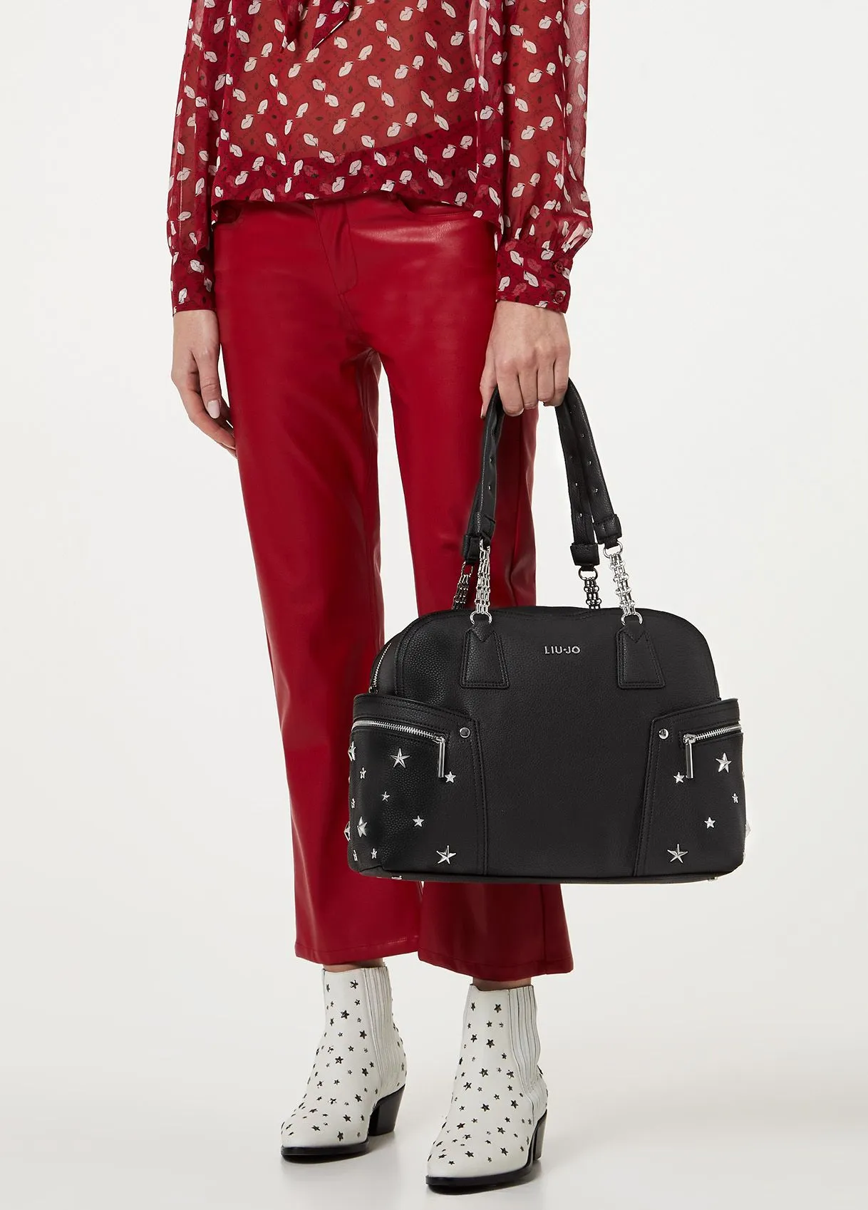 Bauletto con borchie a stella