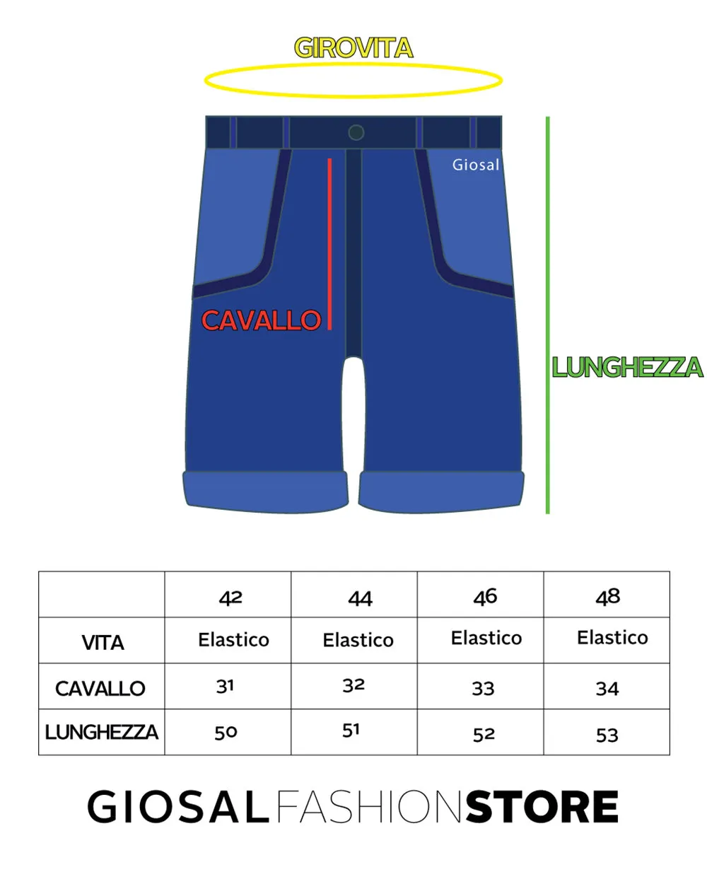 Bermuda Pantaloncino Uomo Militare Pantalaccio GIOSAL-PC1618A