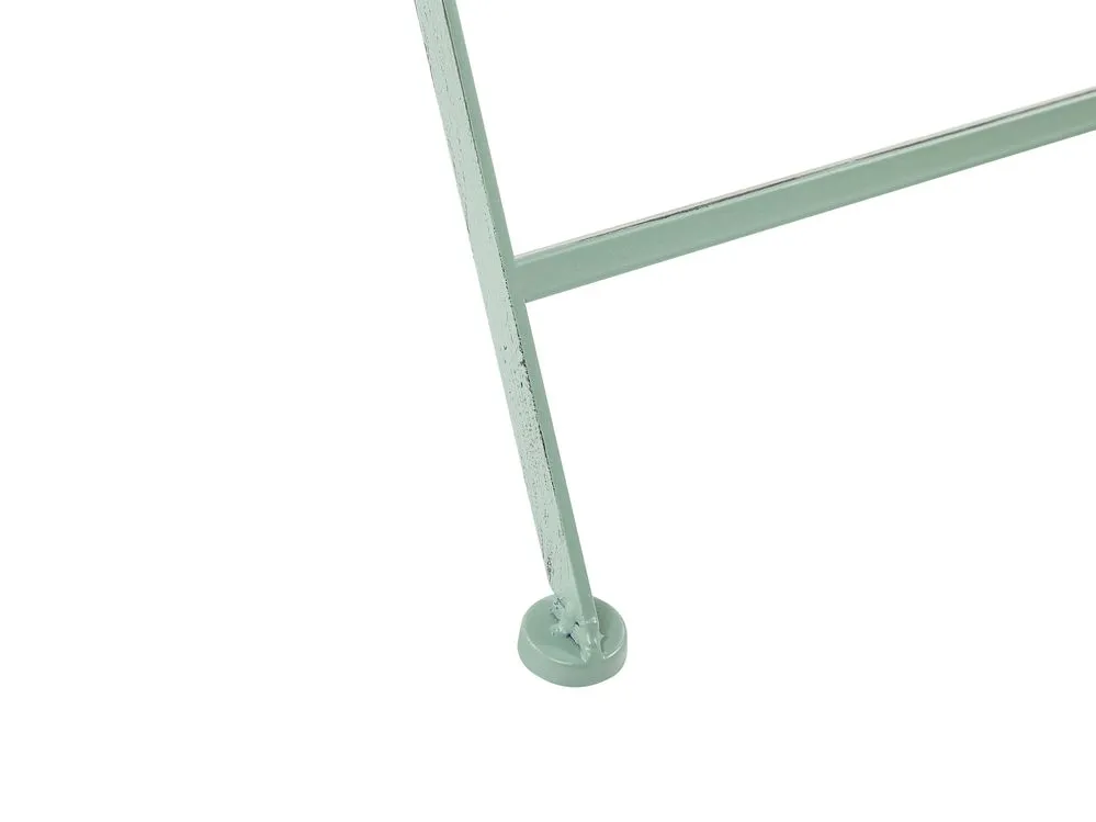 Bistro Set Folding TRENTO Metal Light Green