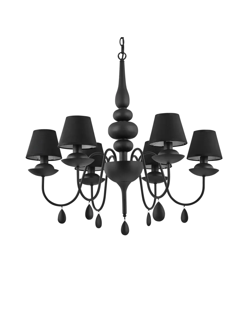 Blanche sp6 nero lampadario paralumi pvc