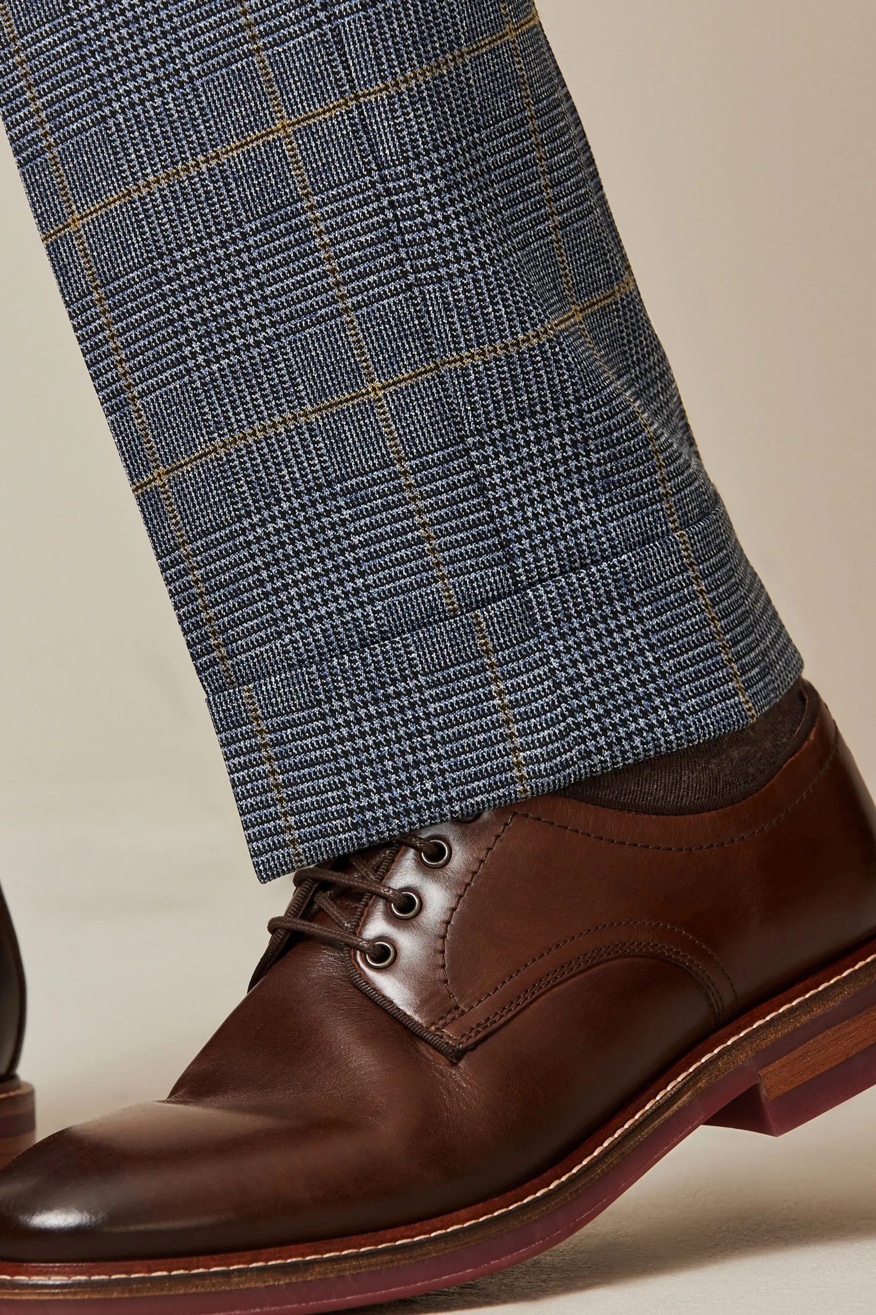 Blu  - completo da A quadri Pantaloni