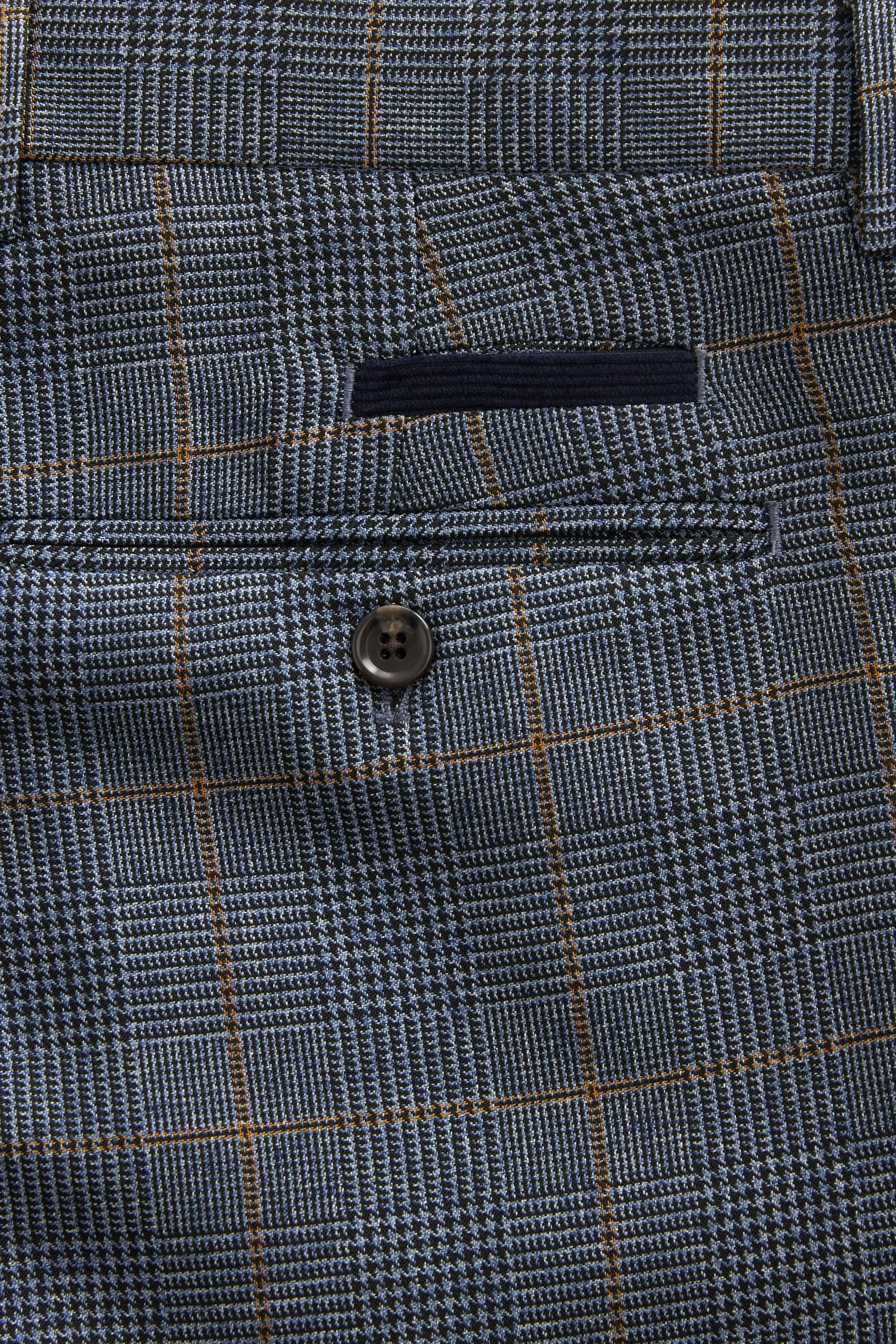 Blu  - completo da A quadri Pantaloni