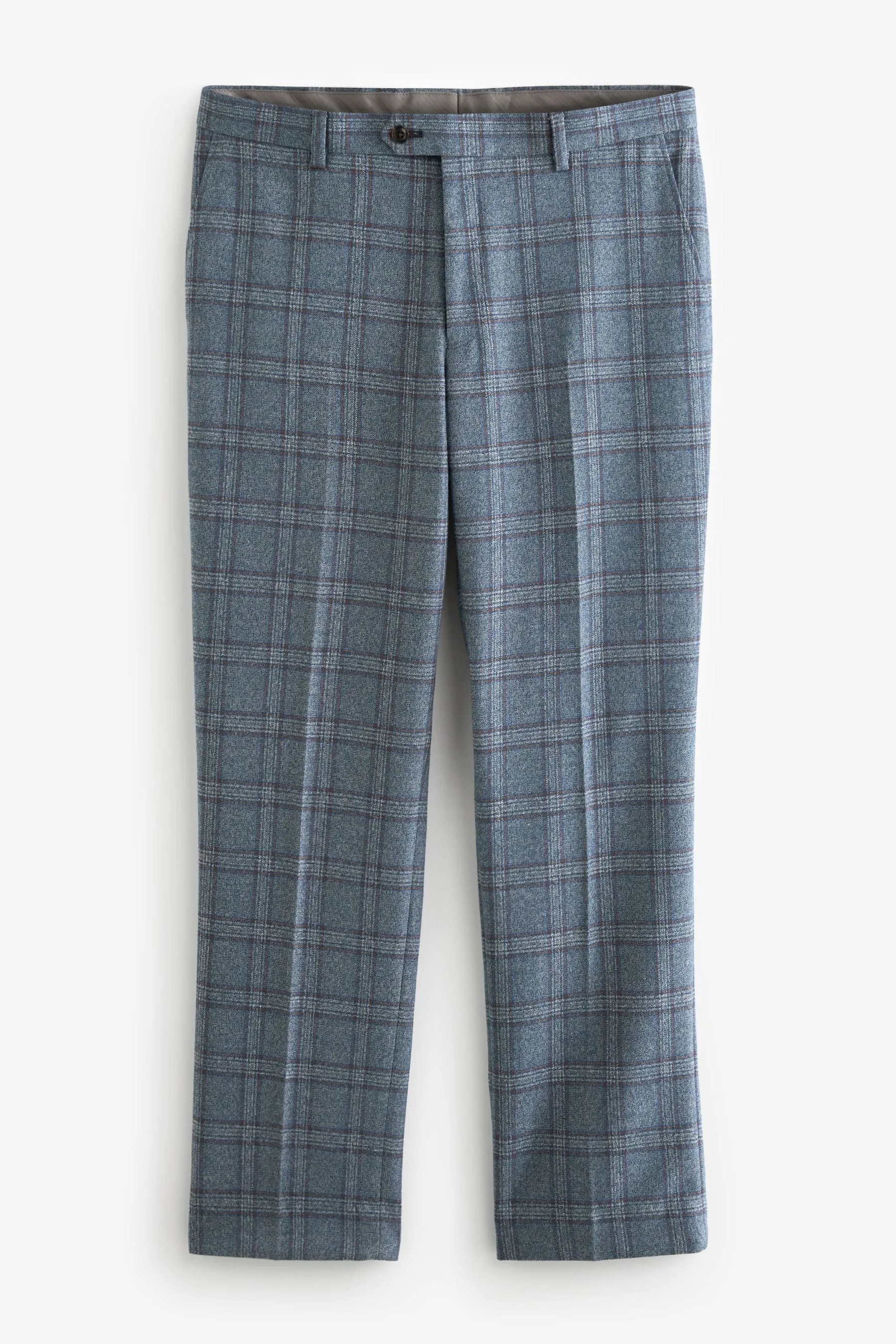 Blu  - Regular - Completo da A quadri vestibilità Pantaloni