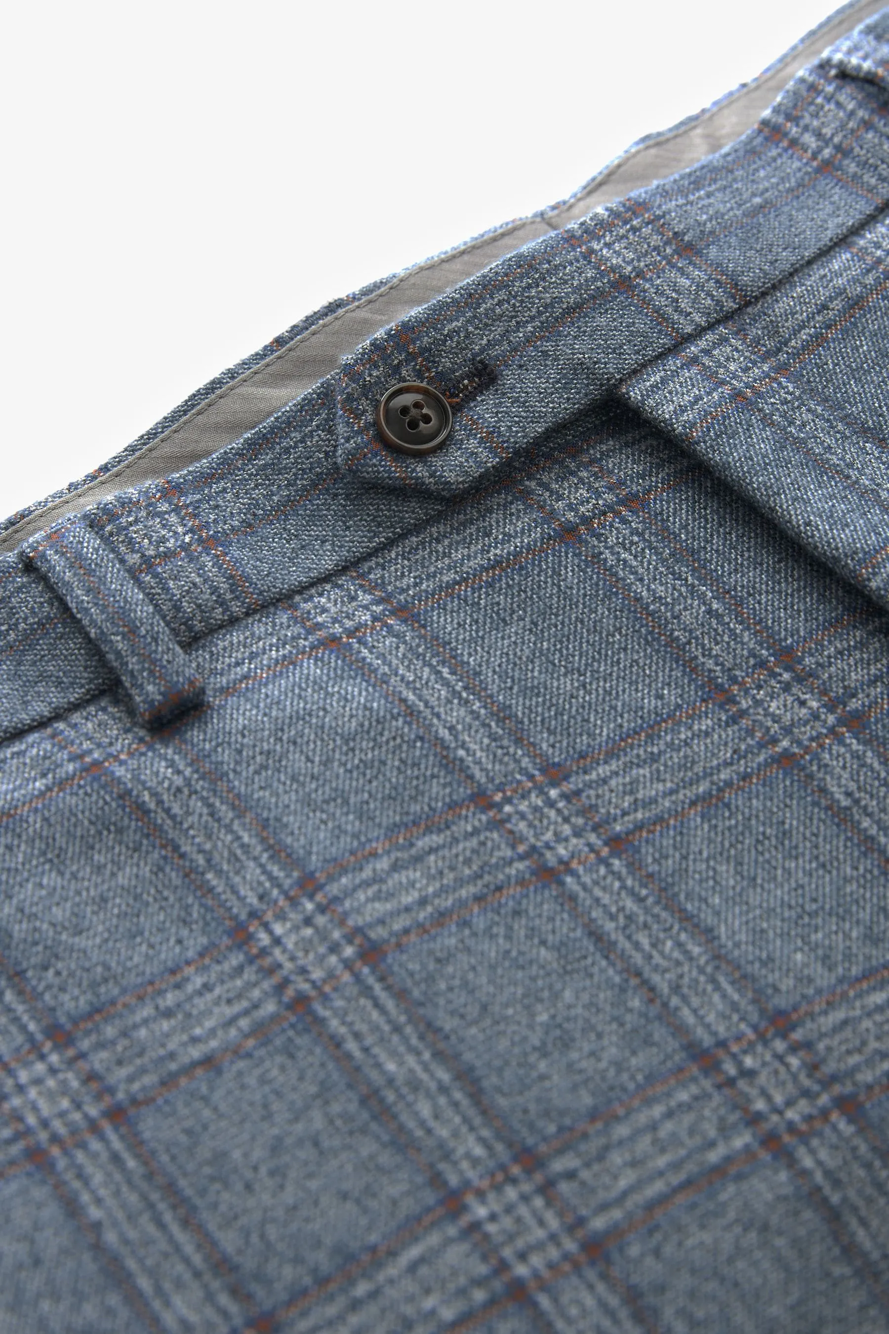 Blu  - Regular - Completo da A quadri vestibilità Pantaloni