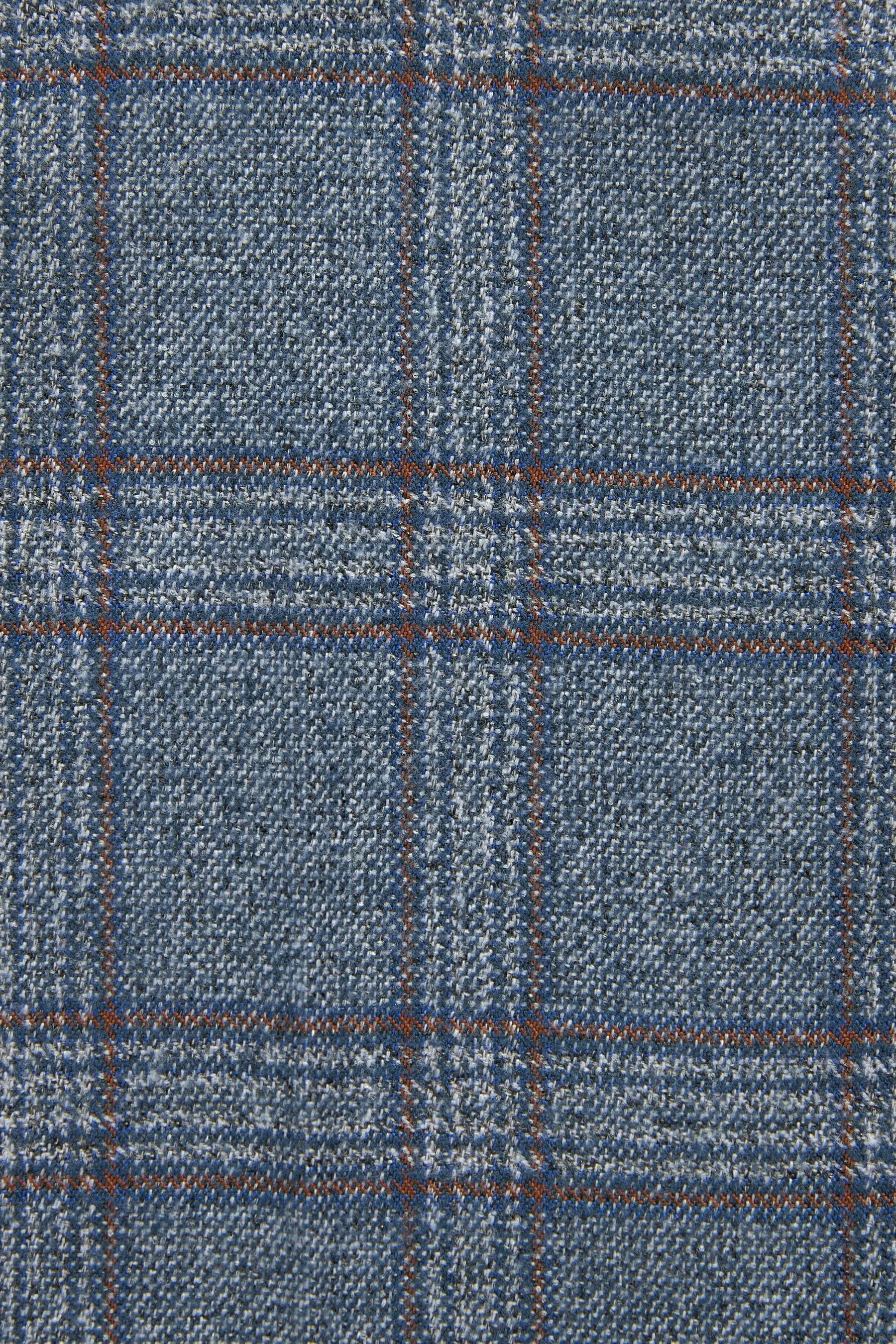 Blu  - Regular - Completo da A quadri vestibilità Pantaloni