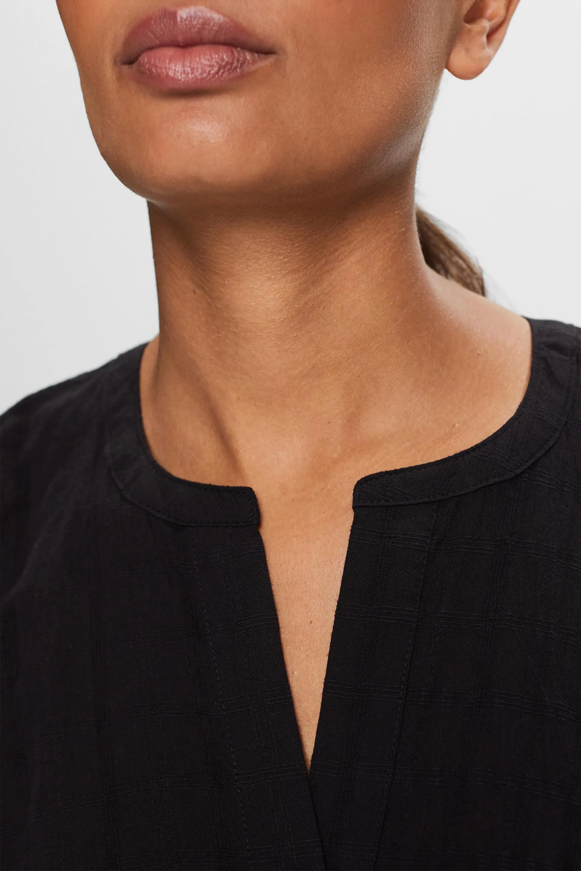Blusa strutturata in cotone