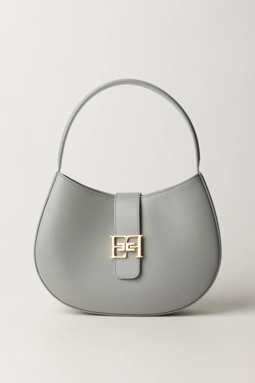 Borsa hobo grande con logo Perla