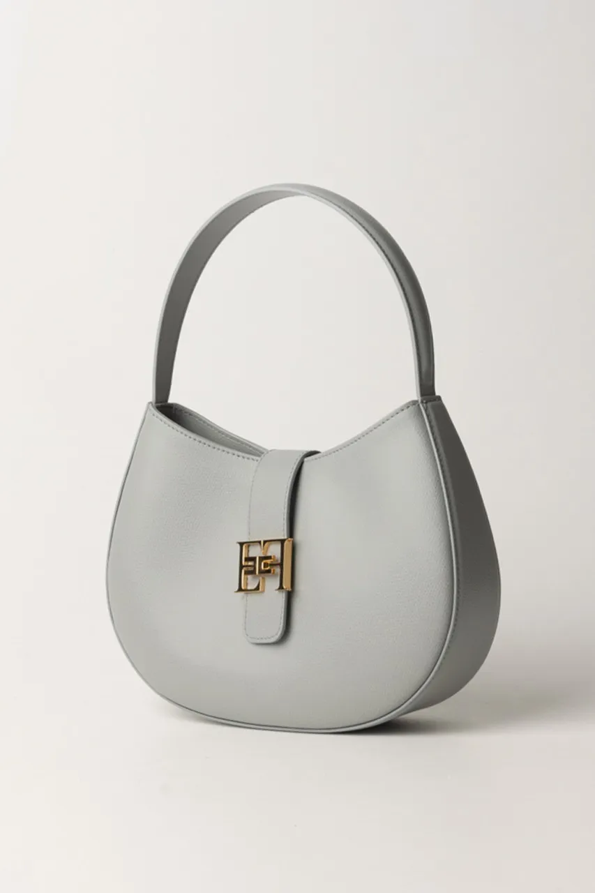 Borsa hobo grande con logo Perla