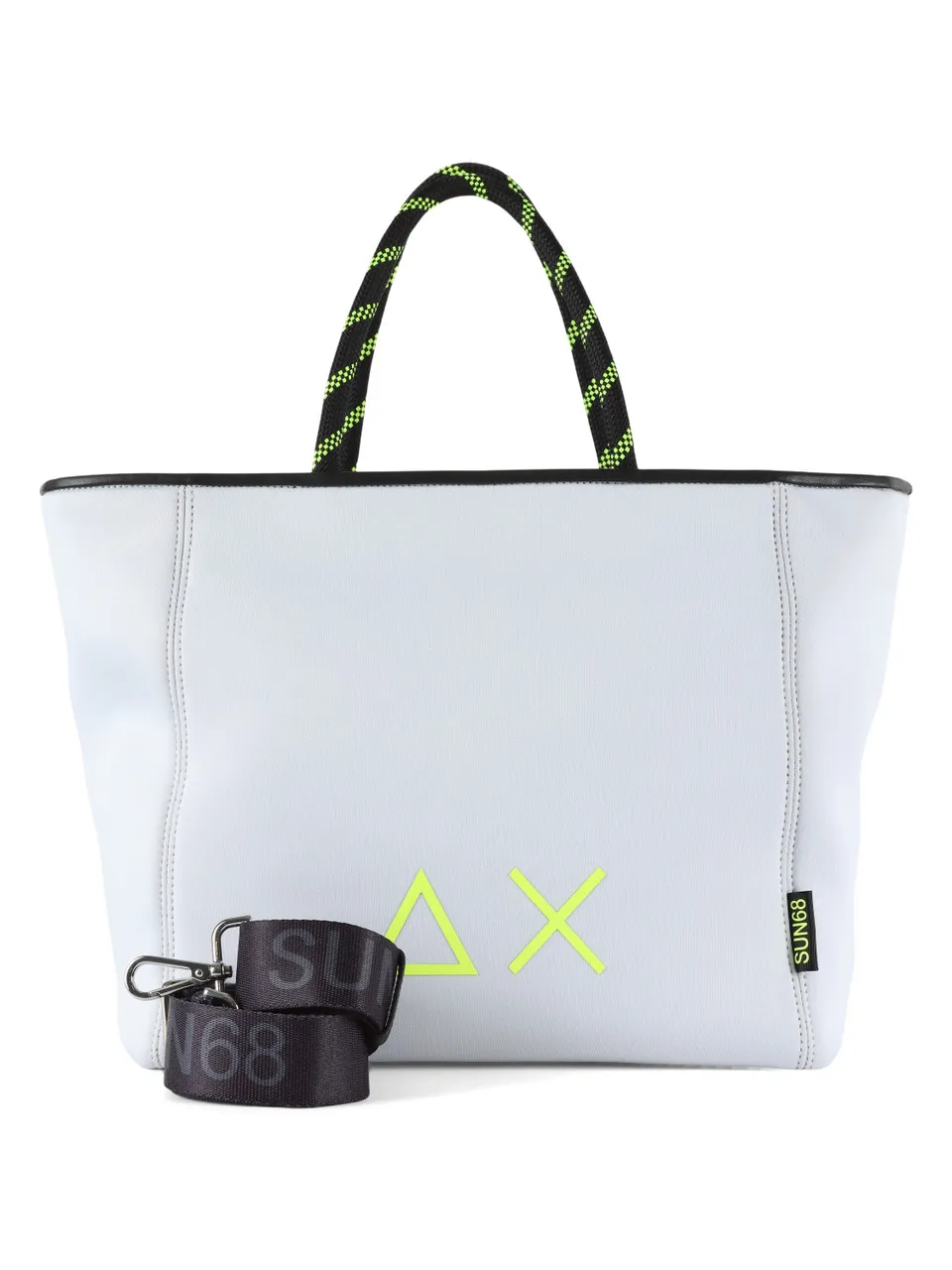 Borsa in neoprene grande con stampa logo