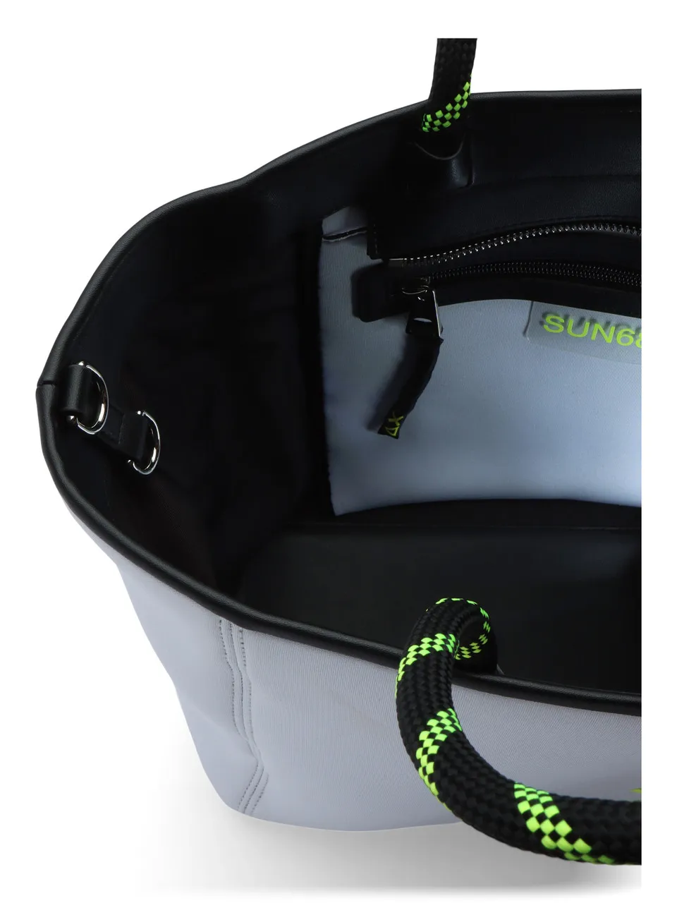 Borsa in neoprene grande con stampa logo