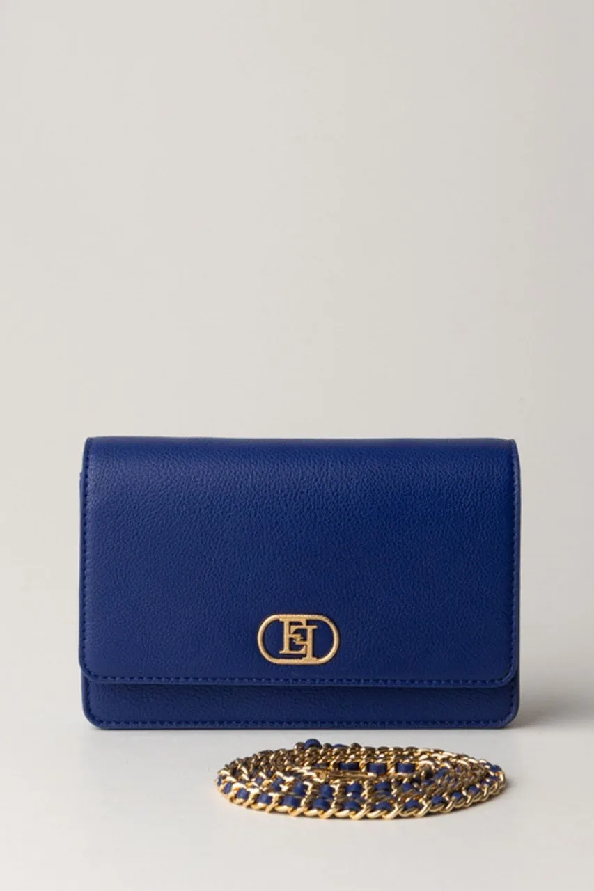 Borse a tracolla logo EF diamantato BLUE INDACO