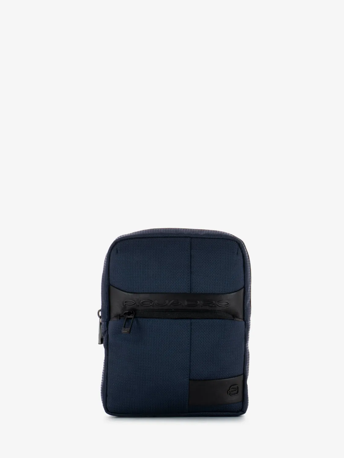 Borsello porta Ipad mini in tessuto e pelle blu