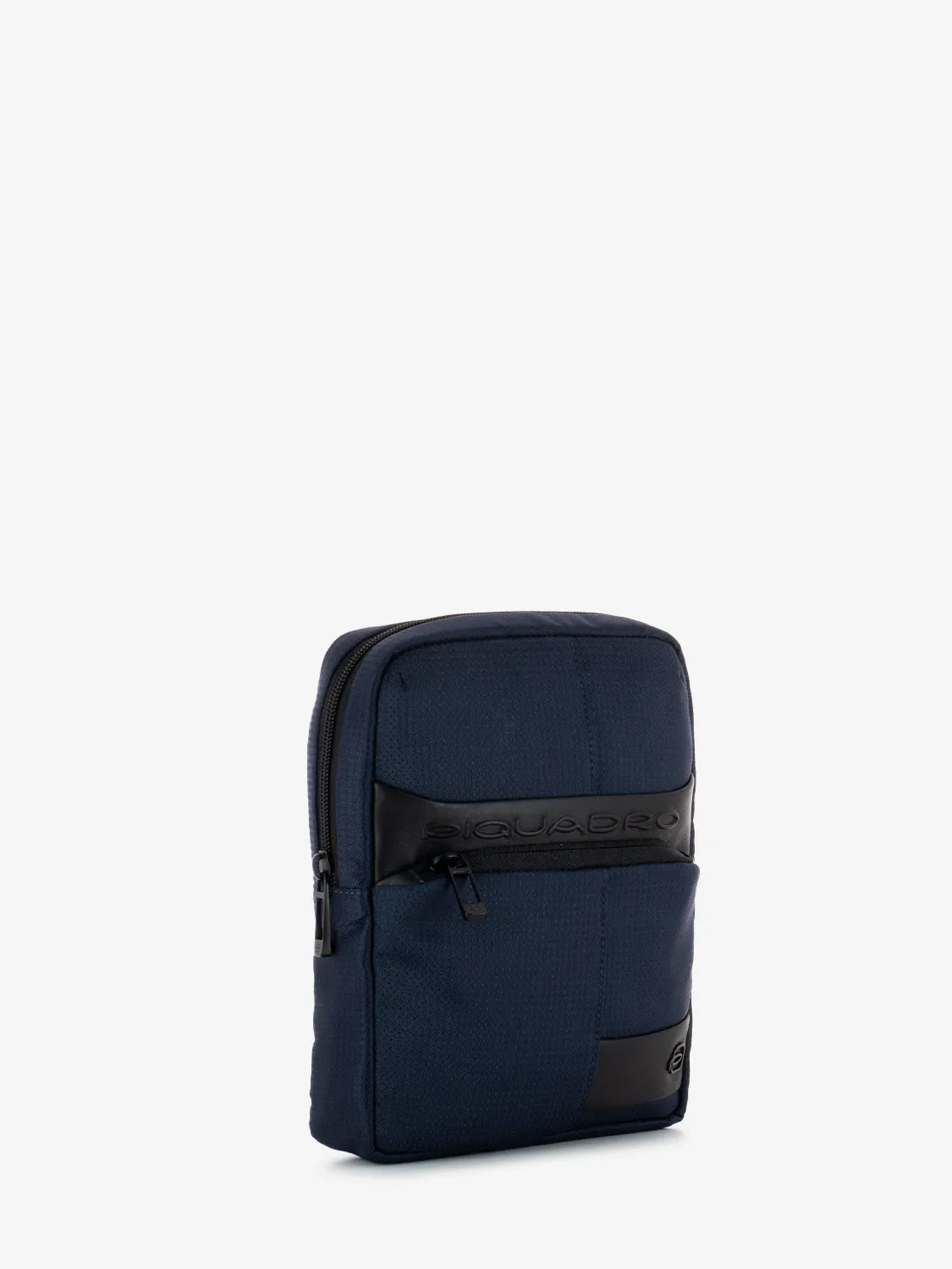 Borsello porta Ipad mini in tessuto e pelle blu