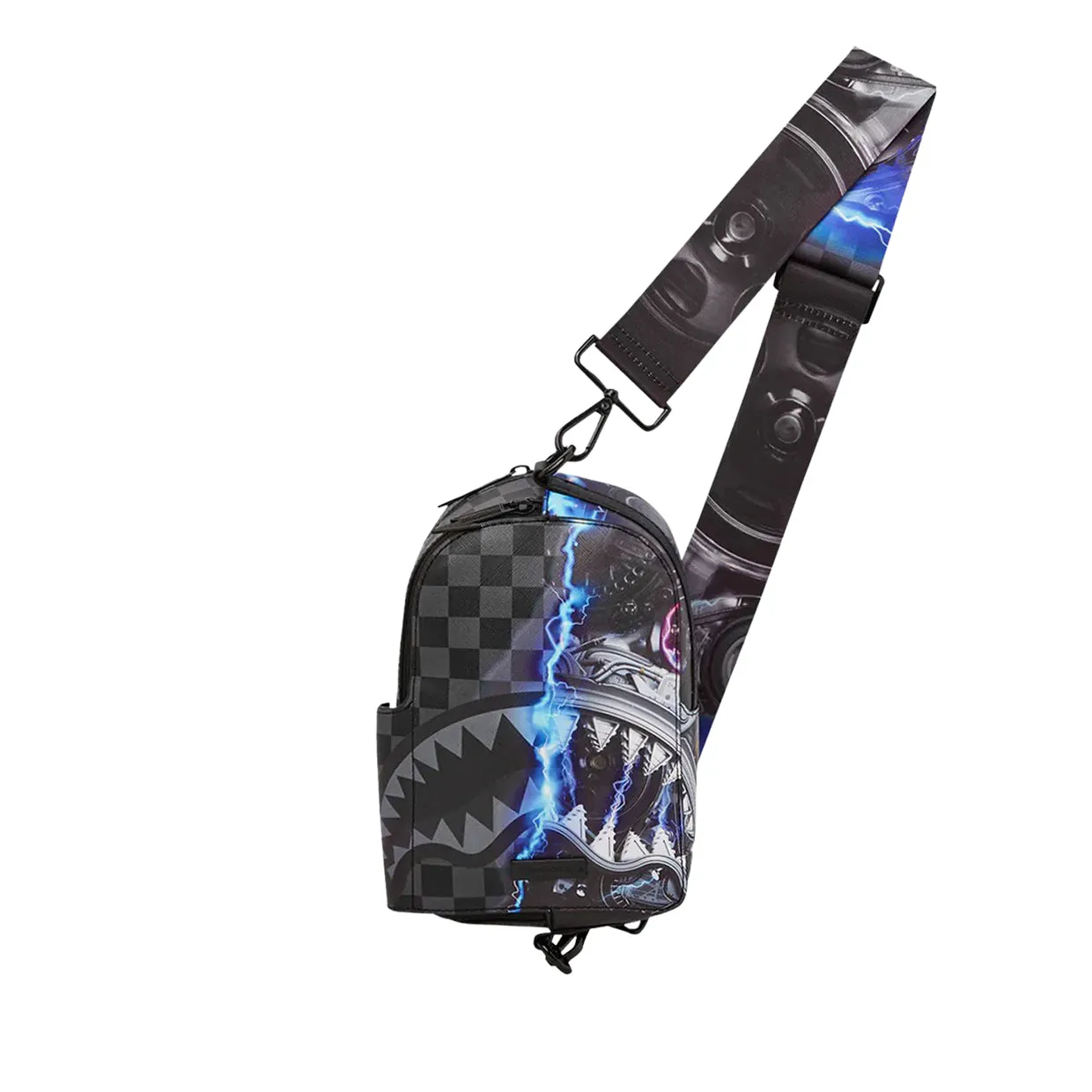 Borsello Sprayground Sharkinator 3 Sling Nero Multicolor