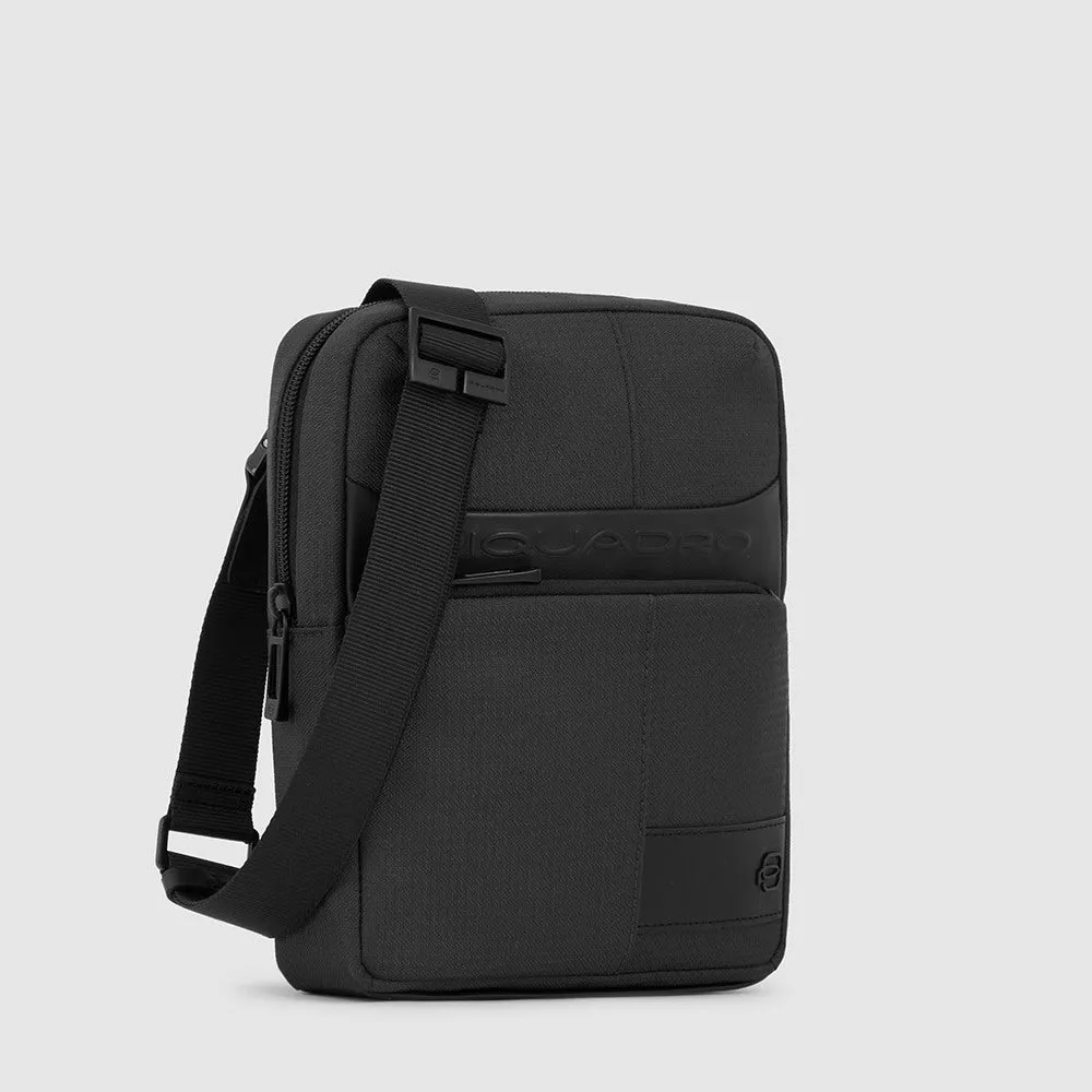 Borsello Uomo PIQUADRO in Tessuto e Pelle Nera - CA3084W129