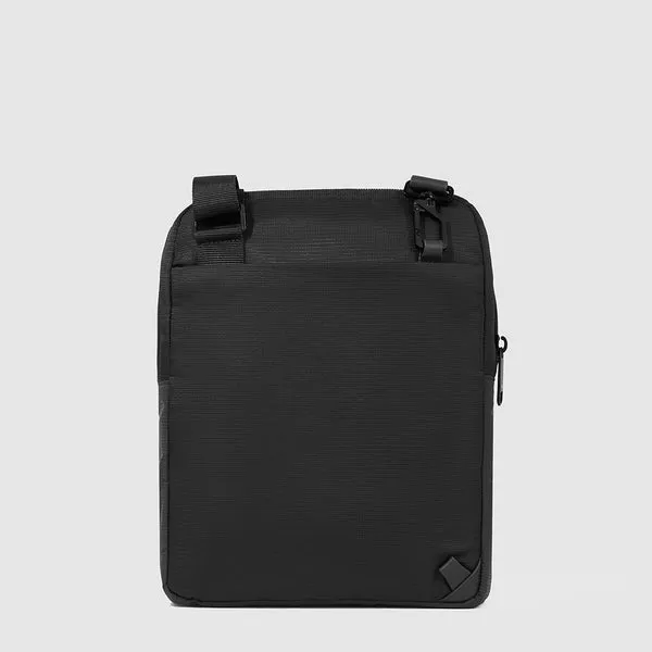 Borsello Uomo PIQUADRO porta iPad in Tessuto e Pelle Nero CA1816S131