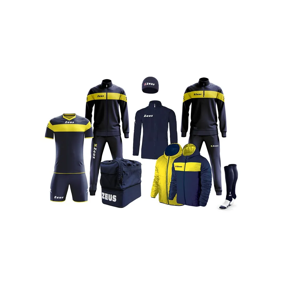 BOX APOLLO COMPLETO 8 PEZZI COLORE BLU GIALLO ZEUS SPORT