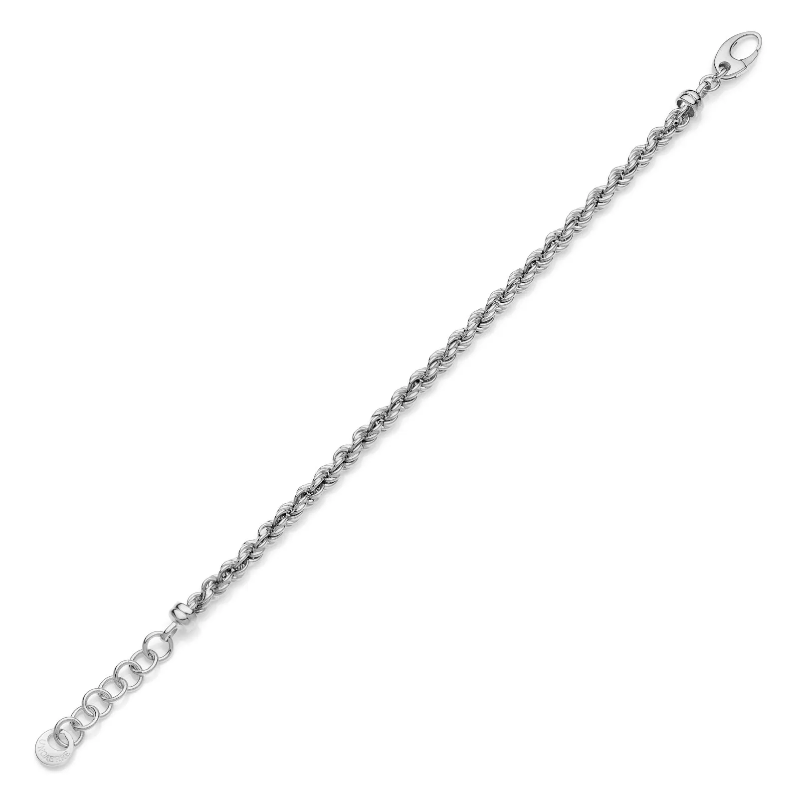 Bracciale catena corda in argento