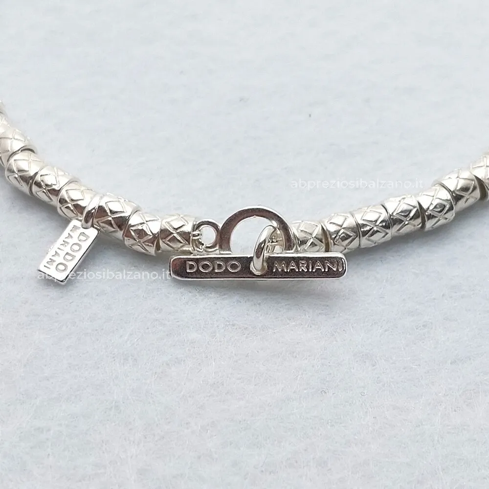 Bracciale NAPOLI CALCIO con Conchiglie Azzurro Blu in Argento Dodo Mariani