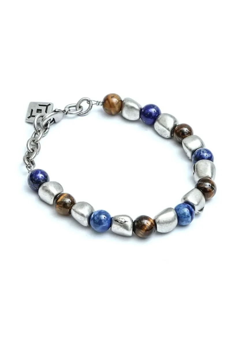 BRACCIALE Uomo CRYADY BR-39 BOGOTA AZZURRO*METAL/BLUE
