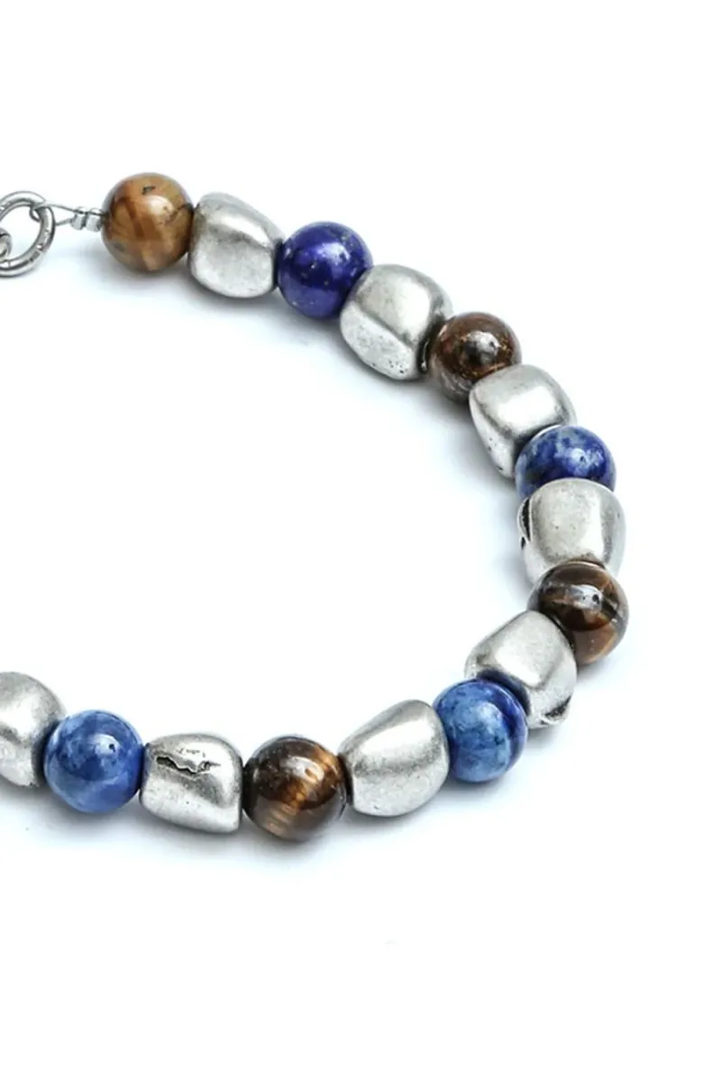 BRACCIALE Uomo CRYADY BR-39 BOGOTA AZZURRO*METAL/BLUE
