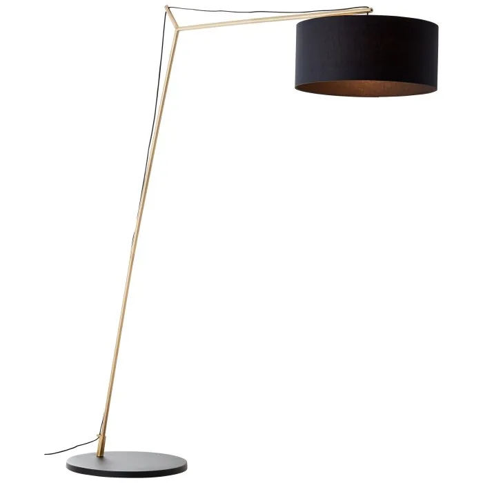 Brilliant Annice Lampada da terra Oro, Nero, 1-Luce