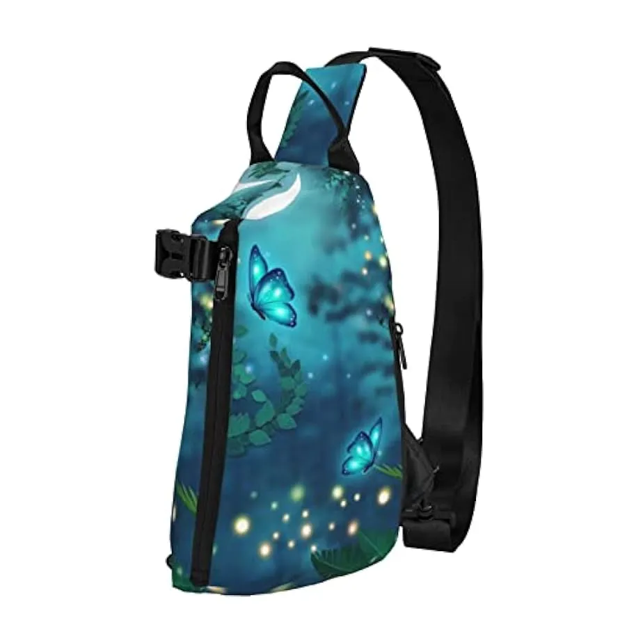 BYTKMRY Mount At Sunset Sling Zaino, Multiuso Viaggio Escursionismo Daypack Crossbody Borsa A Tracolla Per Viaggiare Attività Al