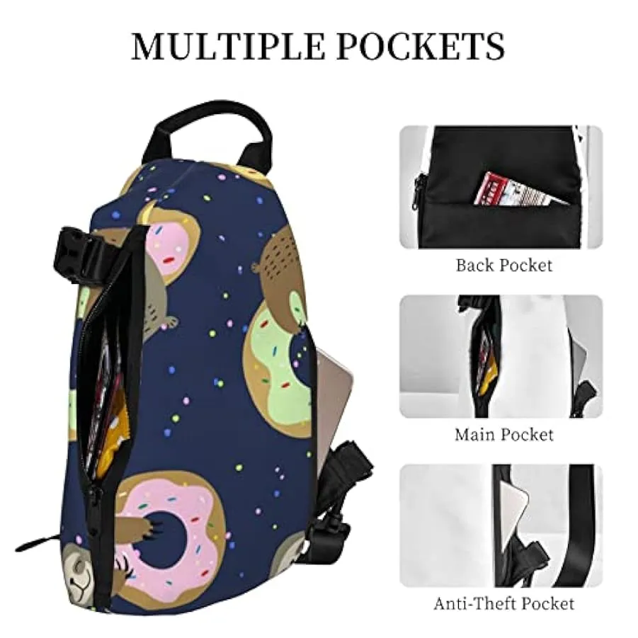BYTKMRY Mount At Sunset Sling Zaino, Multiuso Viaggio Escursionismo Daypack Crossbody Borsa A Tracolla Per Viaggiare Attività Al