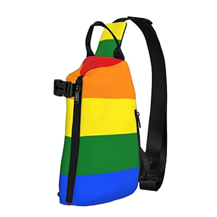 BYTKMRY Mount At Sunset Sling Zaino, Multiuso Viaggio Escursionismo Daypack Crossbody Borsa A Tracolla Per Viaggiare Attività Al